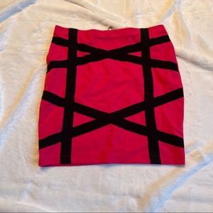 Charlotte Russe pink mini skirt